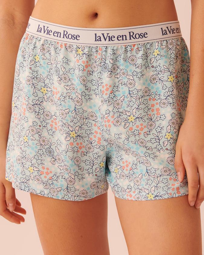 la Vie en Rose Women’s Floral Cotton PJ Set