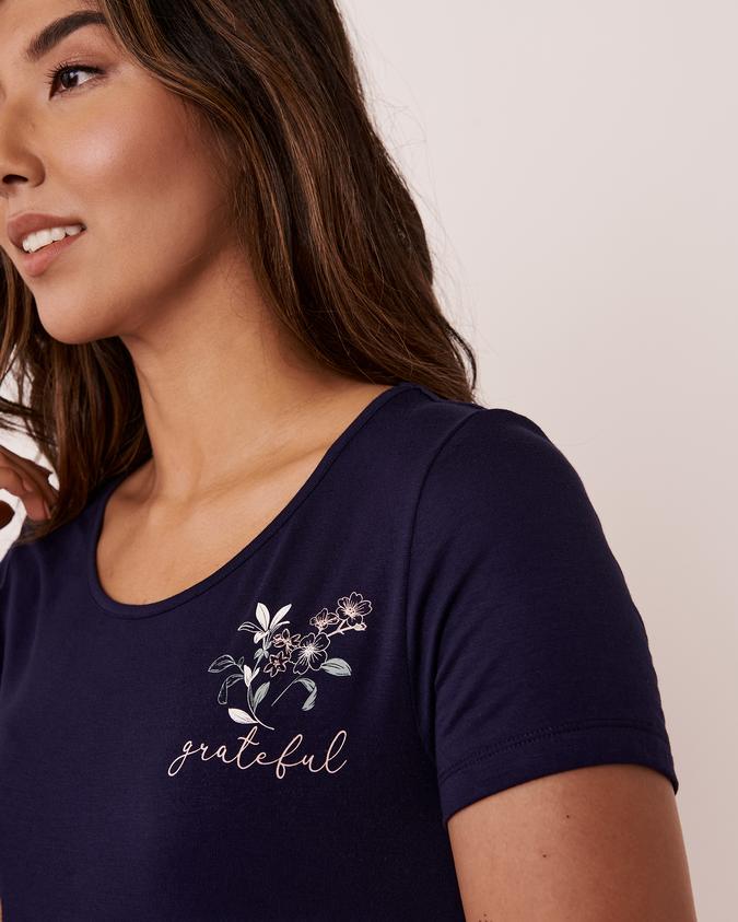 la Vie en Rose Women’s Maritime blue Soft Knit T-shirt