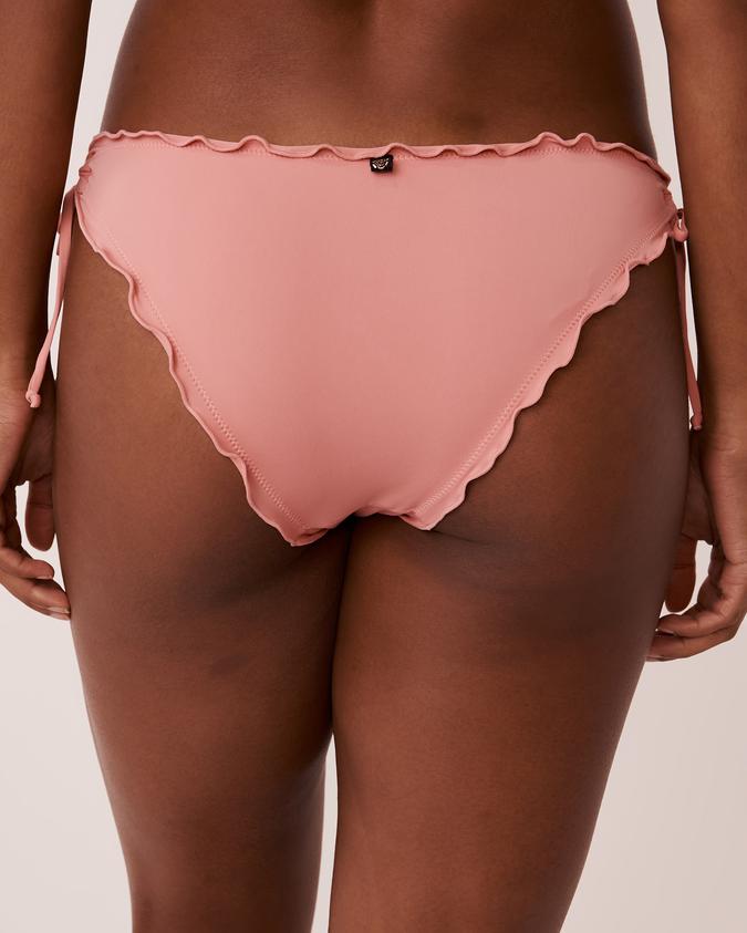 la Vie en Rose Women’s Vintage pink SOLID Brazilian Bikini Bottom