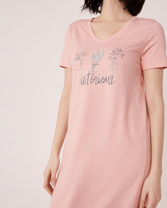 la Vie en Rose Women’s Pink Organic Cotton Maxi Sleepshirt