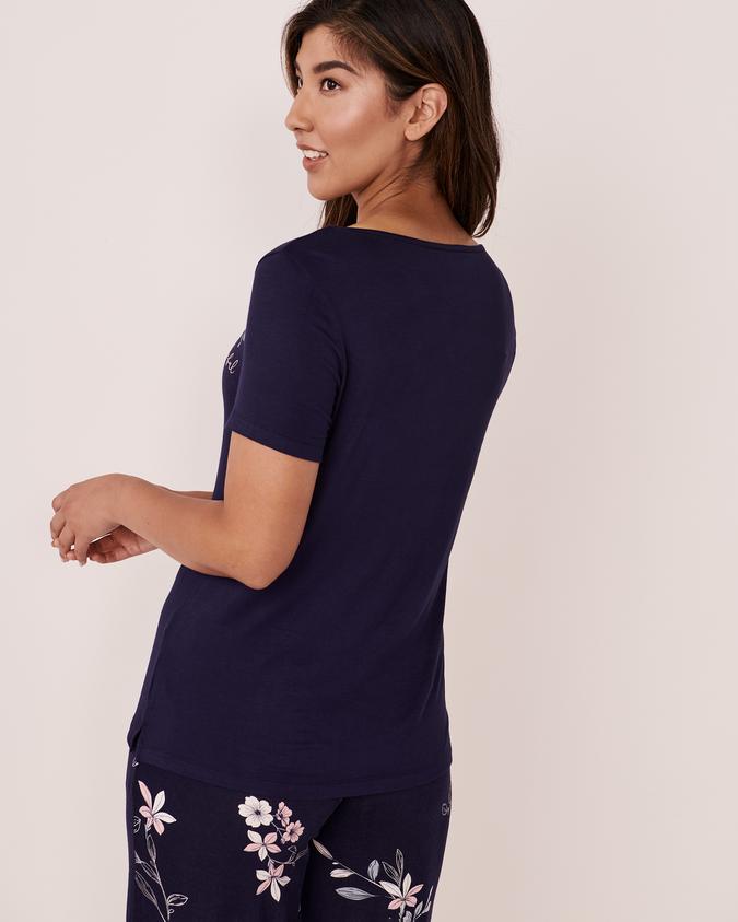 la Vie en Rose Women’s Maritime blue Soft Knit T-shirt