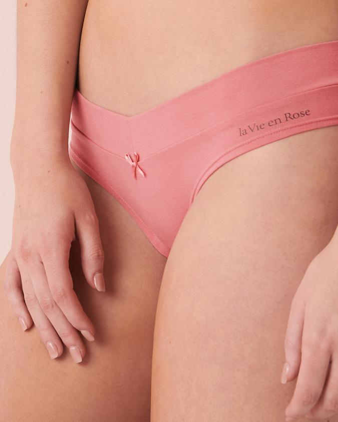 la Vie en Rose Women’s Dark pink Cotton Bikini Panty
