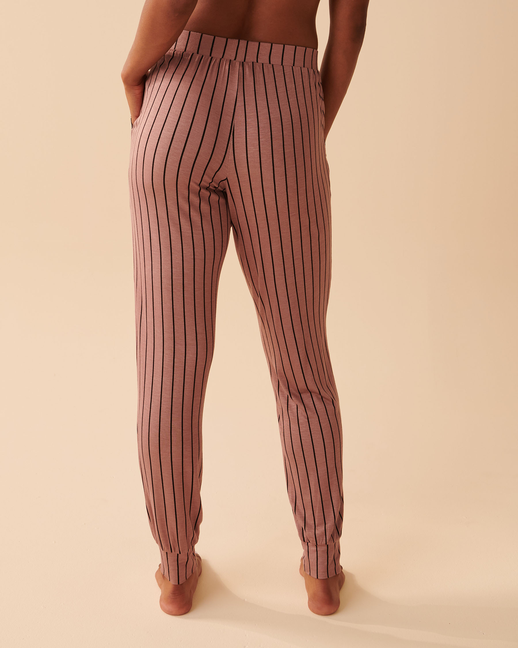 la Vie en Rose Women’s CHIC STRIPE Soft Jersey Slim Pyjama Pants