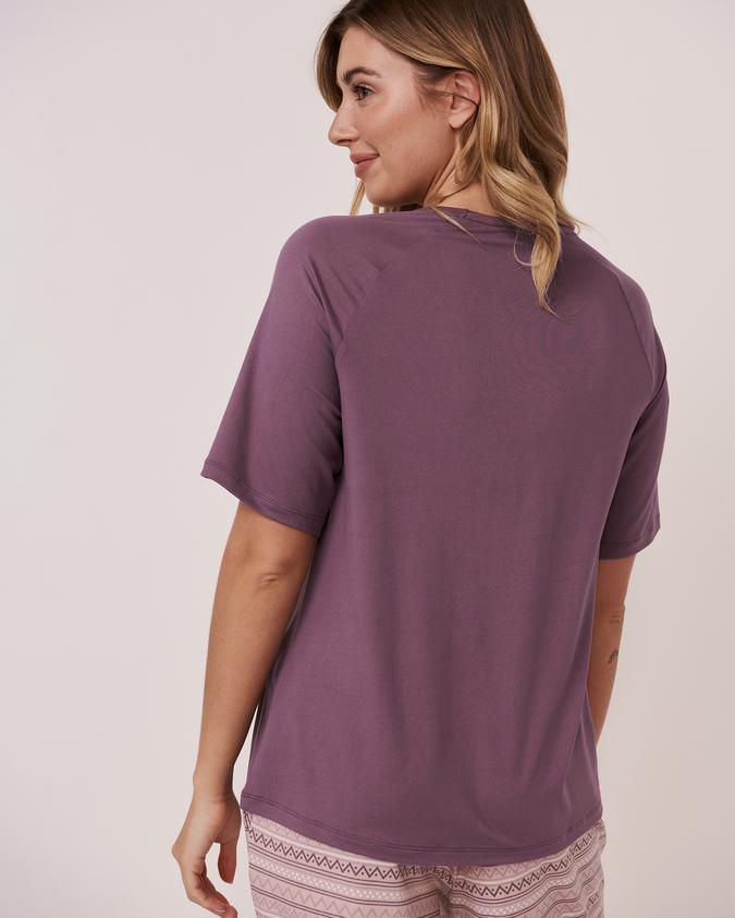 la Vie en Rose Women’s Dark plum Super Soft Raglan Sleeve Shirt