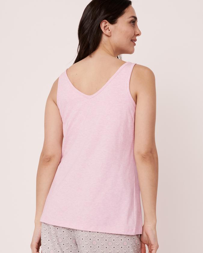la Vie en Rose Women’s Pink Front-Back V-neck Cami
