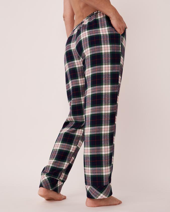 la Vie en Rose Women’s Classic navy plaid Plaid Pyjama Pants