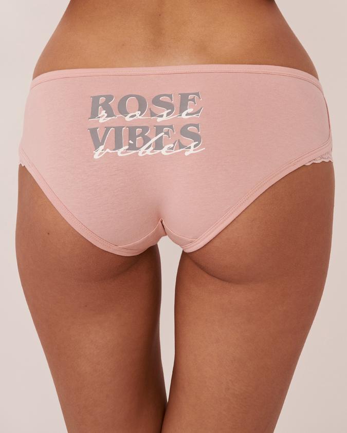 la Vie en Rose Women’s Old rose Cotton Hiphugger Panty