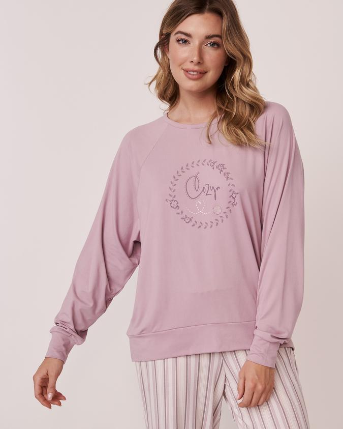 la Vie en Rose Women’s Light lilac Super Soft Long Sleeve Shirt