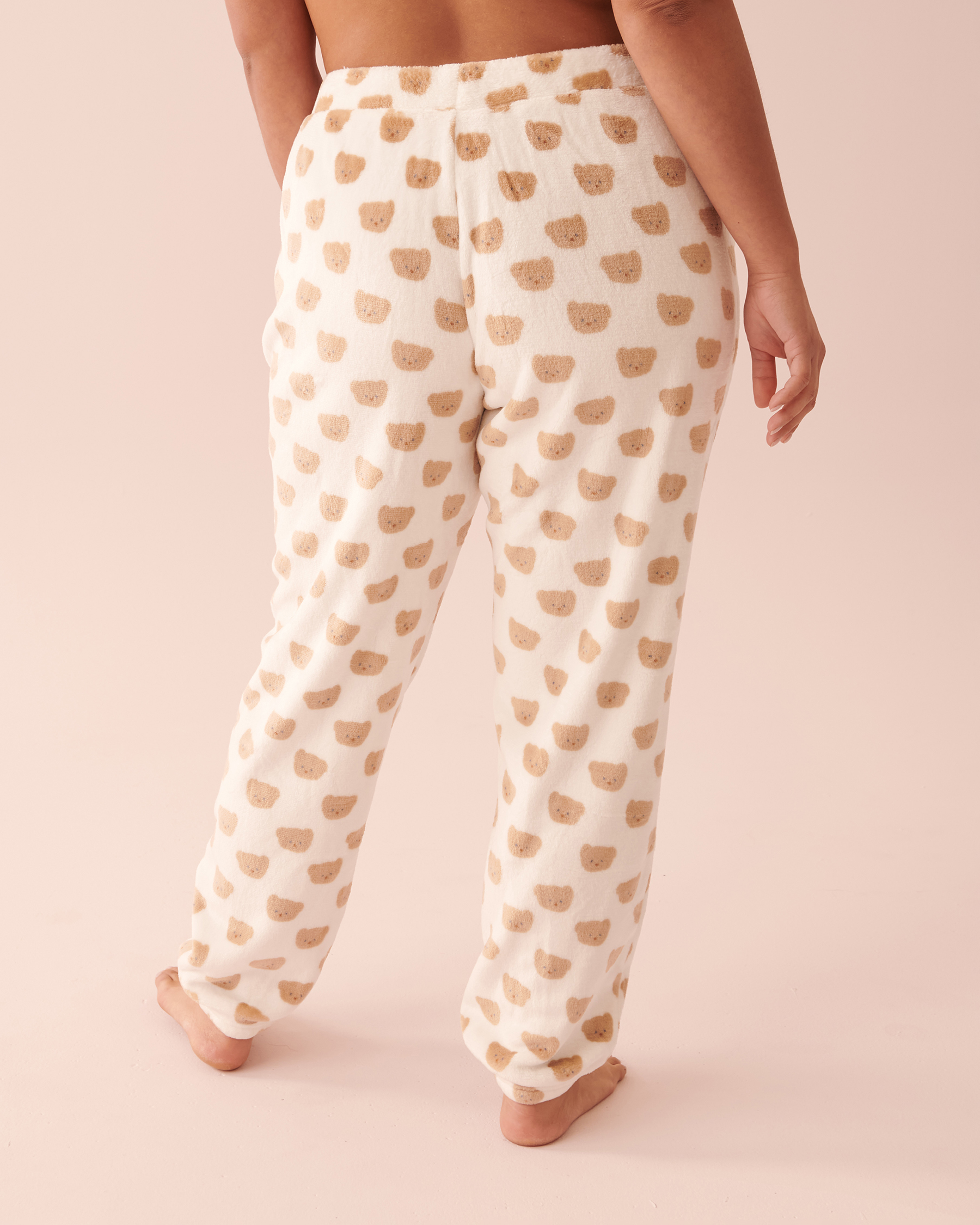 la Vie en Rose Women’s TEDDY FACE Soft Plush Pyjama Pants