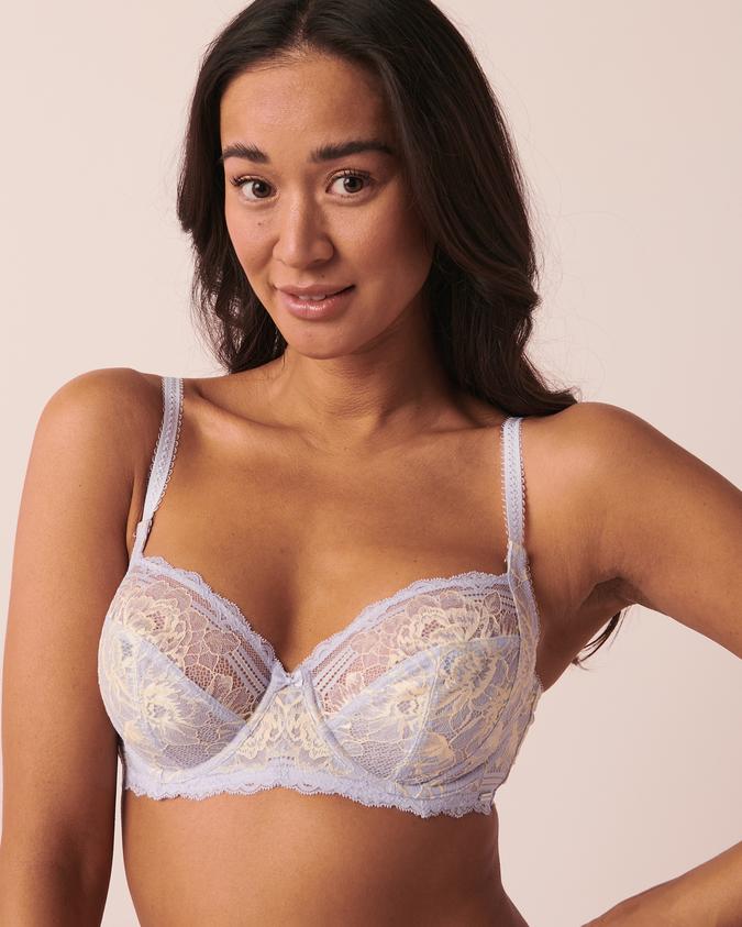 la Vie en Rose Women’s Lavender Unlined Full Coverage Bra