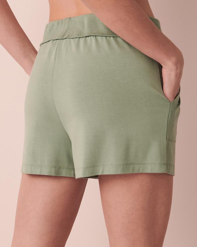 la Vie en Rose Women’s Green Bamboo Shorts
