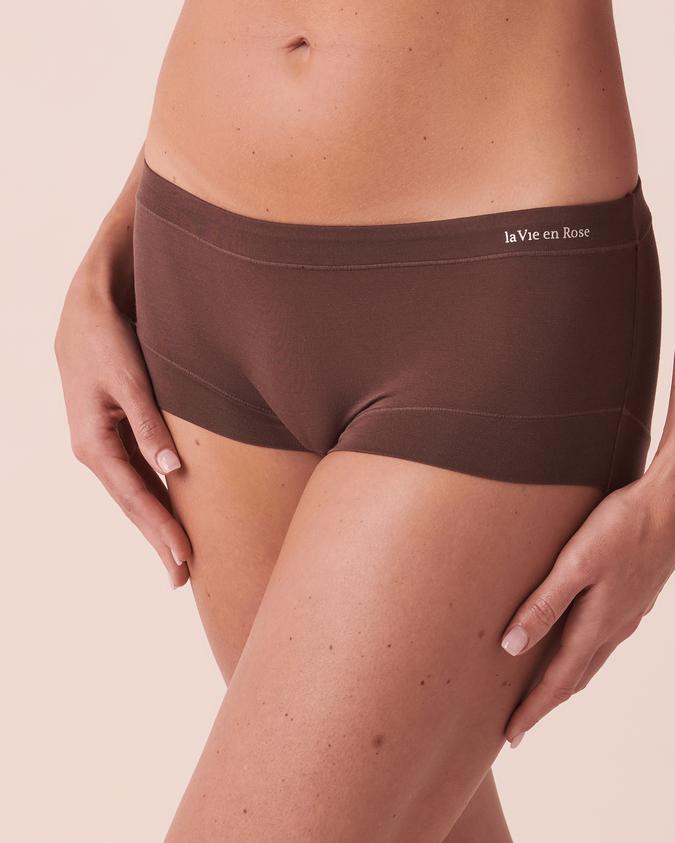 la Vie en Rose Women’s Brown Modal Boyleg Panty