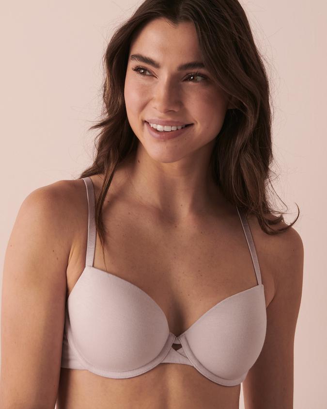 la Vie en Rose Women’s Purple Lightly Lined Demi Modal Bra