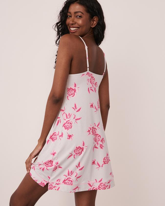 la Vie en Rose Women’s Roses Super Soft Thin Straps Nightie