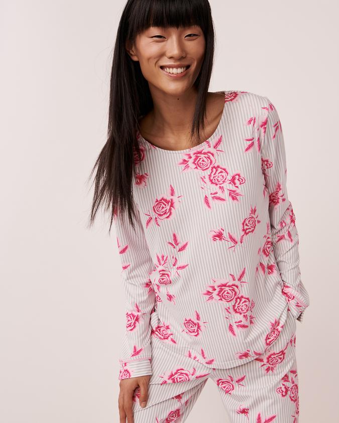 la Vie en Rose Women’s Roses Super Soft Long Sleeve Shirt