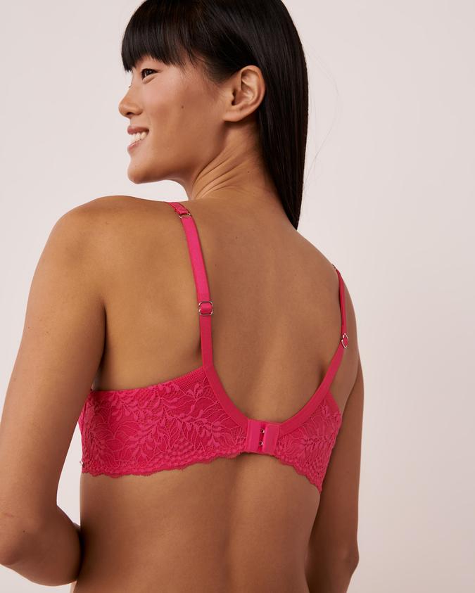 la Vie en Rose Women’s Bright fuchsia Lightly Lined Balconette Flexible Bra