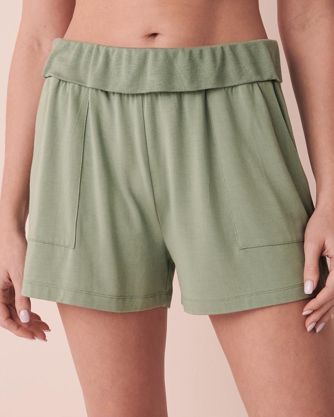 la Vie en Rose Women’s Green Bamboo Shorts