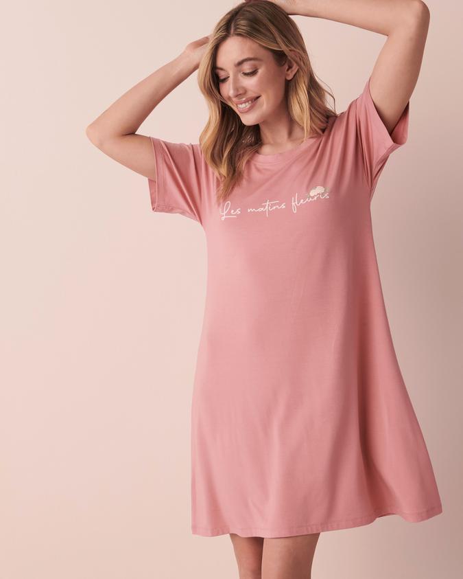 la Vie en Rose Women’s Pink Bamboo Sleepshirt